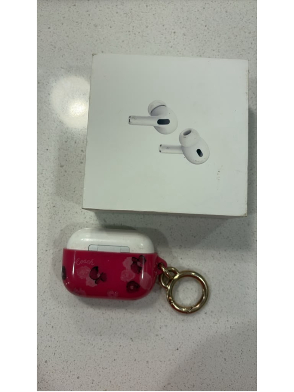 Apple AirPods Pro Charging Case A2190 Coach Cover With 2nd Gen Box #N36A